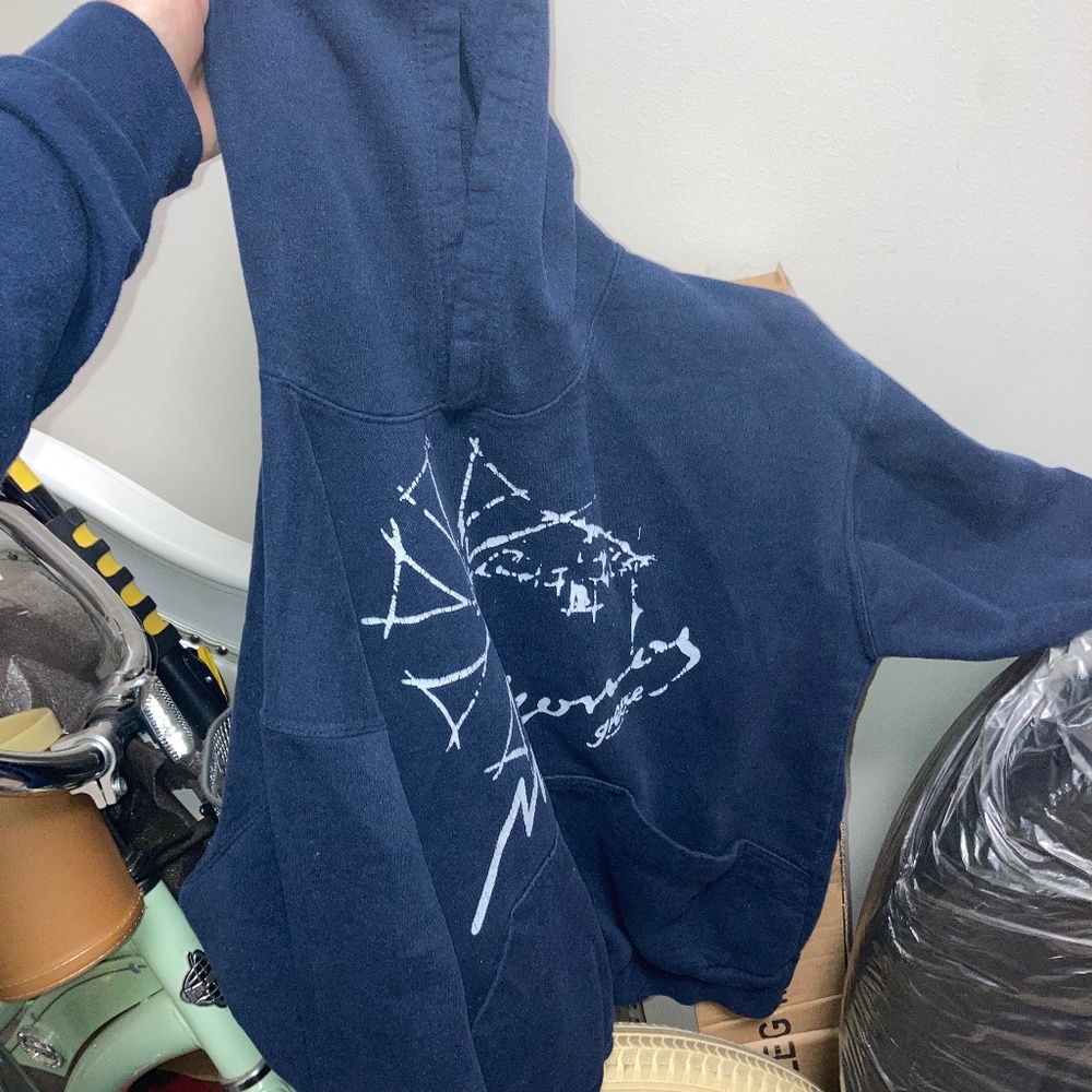 Blue hoodie